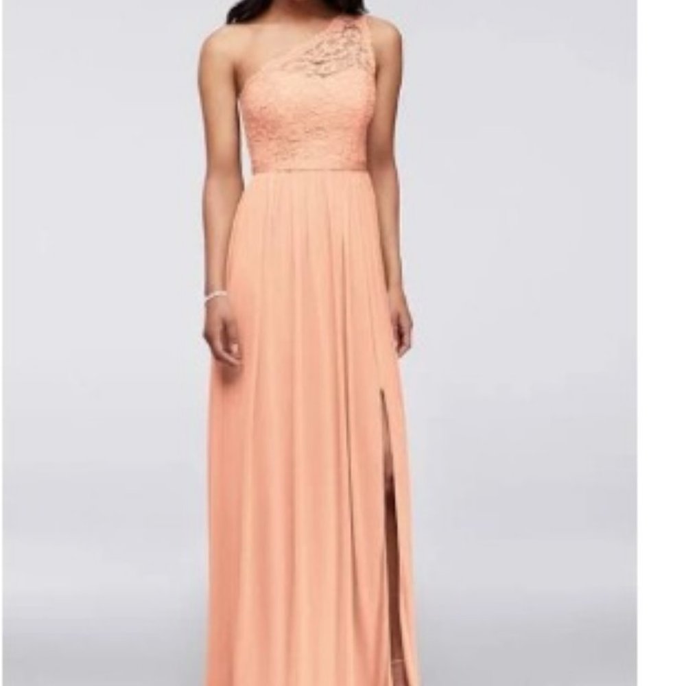 David's Bridal Bellini Bridesmaid Evening Gown Dress Size 8